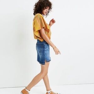 Madewell Step-Hem 30 Jean Skirt in Brandt Wash size 26